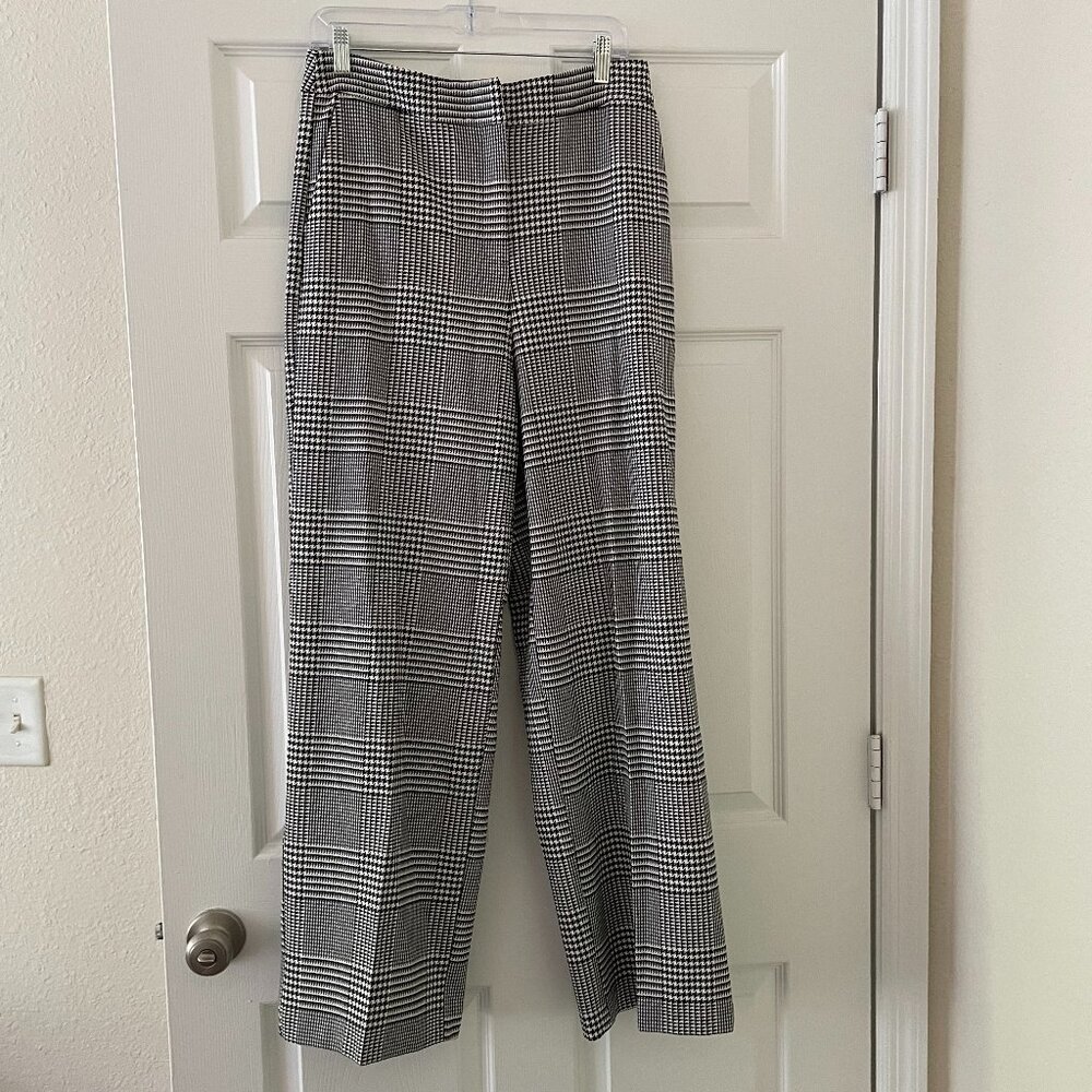Cynthia Rowley Black and White Checkered Dress Pants Size 8 New Without Tags